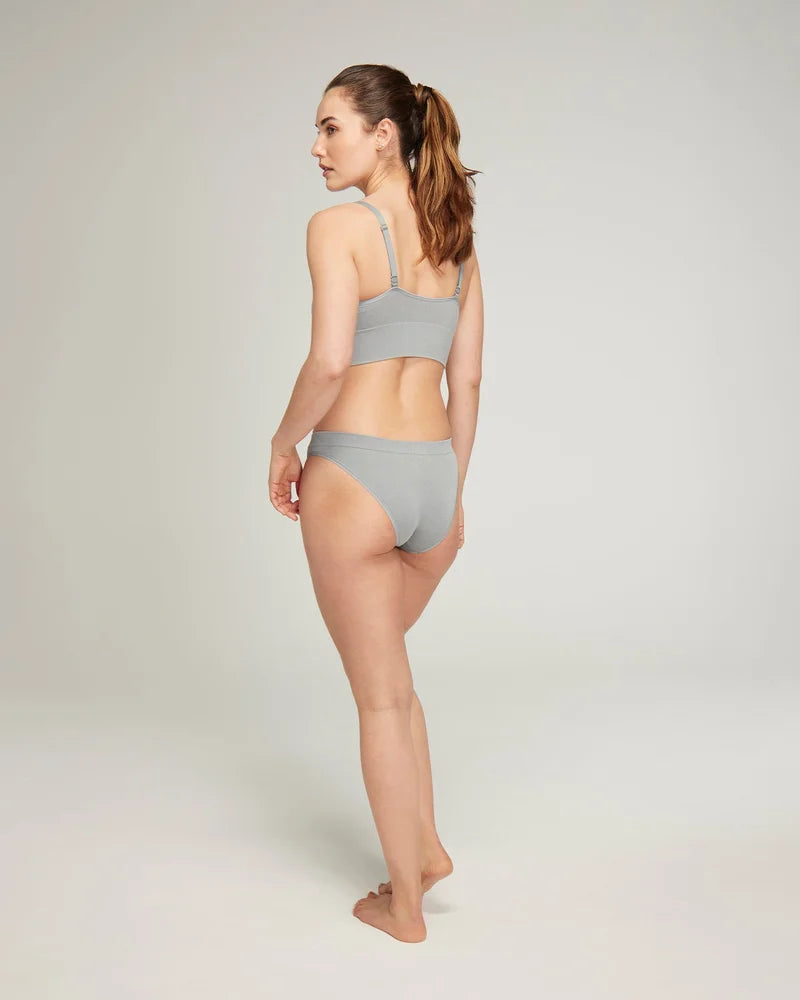 Nudea - TENCEL Seamless High Leg Brief Storm Grey
