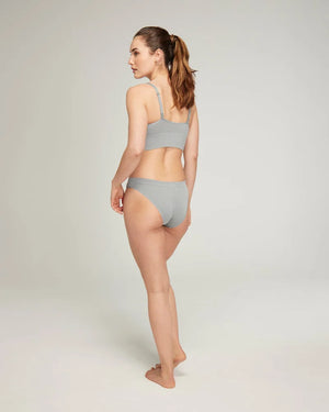 Nudea - TENCEL Seamless High Leg Brief Storm Grey