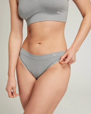 Nudea - TENCEL Seamless High Leg Brief Storm Grey