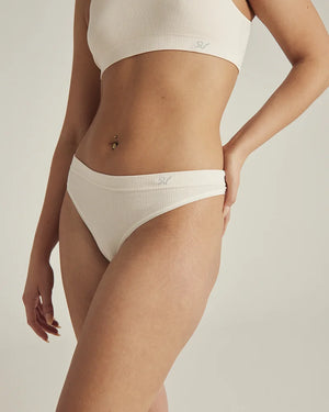 Nudea - TENCEL Seamless Thong White Sand