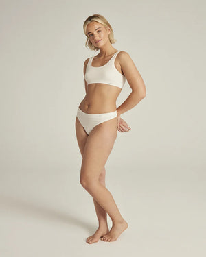 Nudea - TENCEL Seamless Thong White Sand