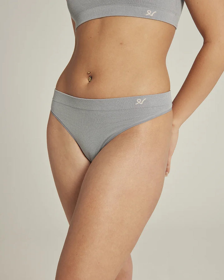 Nudea - TENCEL Seamless Thong Storm Grey