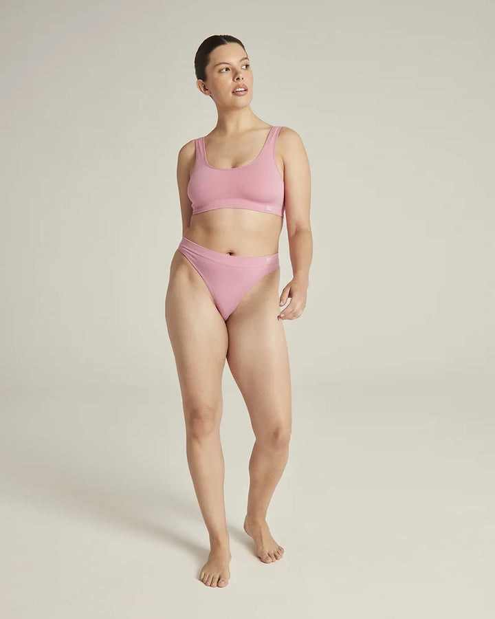 Nudea - TENCEL Seamless Thong Rose Pink