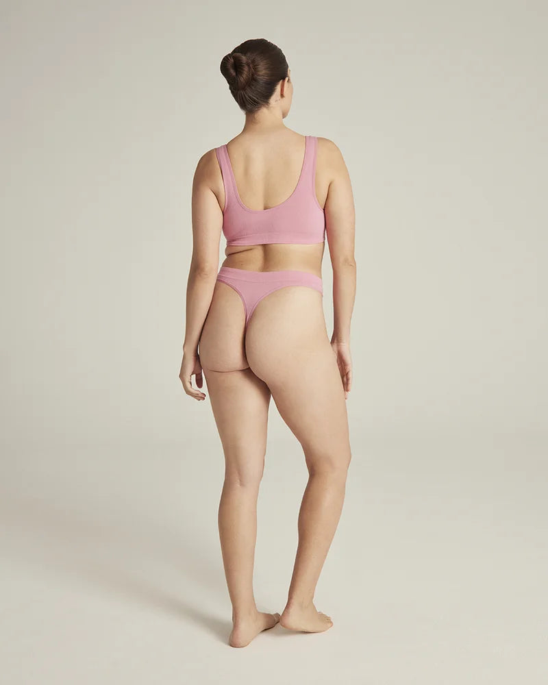 Nudea - TENCEL Seamless Thong Rose Pink
