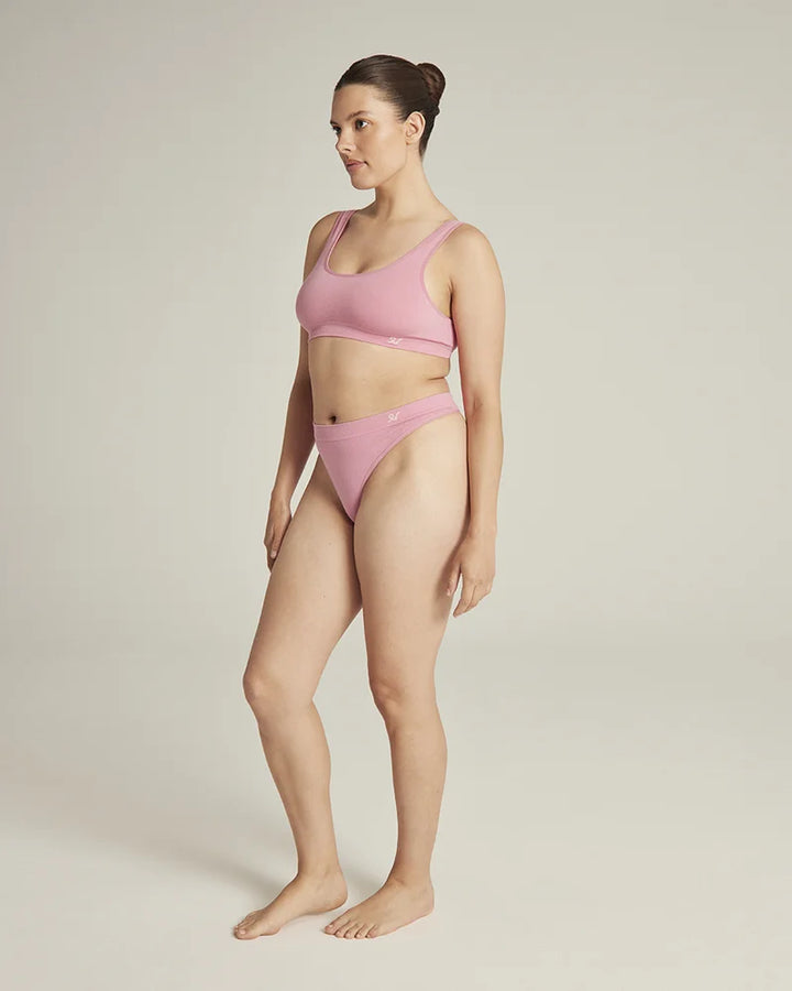 Nudea - TENCEL Seamless Thong Rose Pink