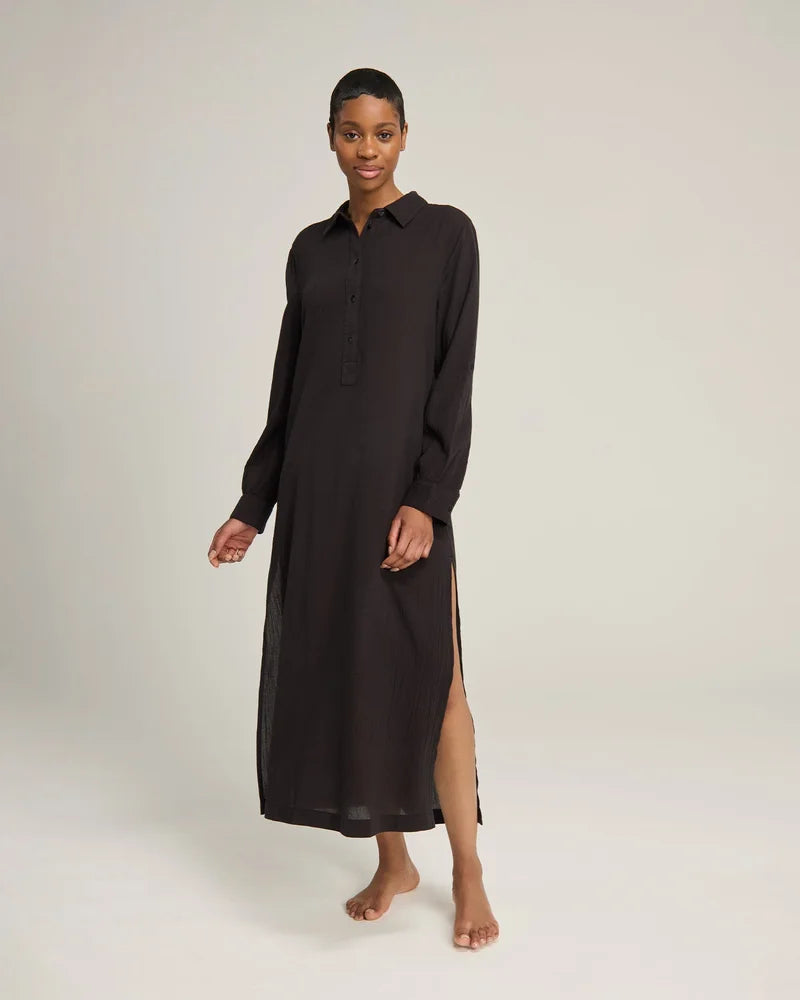 Nudea - Maxi Shirt Black