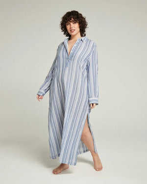 Nudea - Maxi Shirt French Navy Stripe