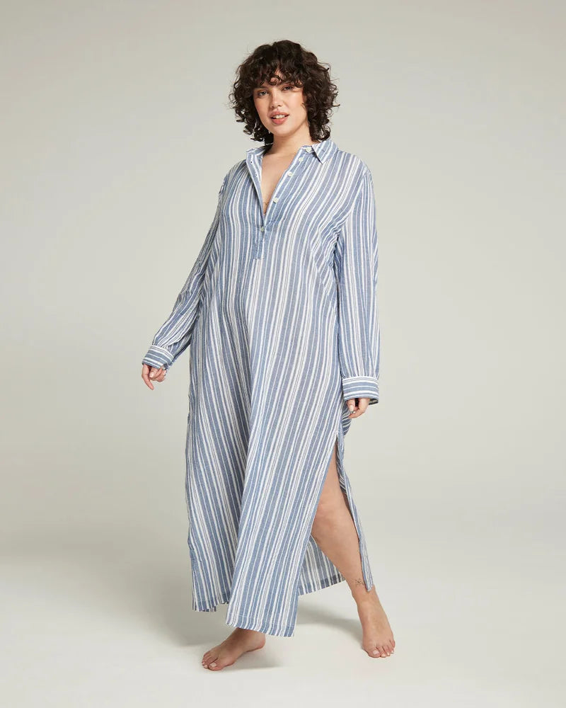 Nudea - Maxi Shirt French Navy Stripe
