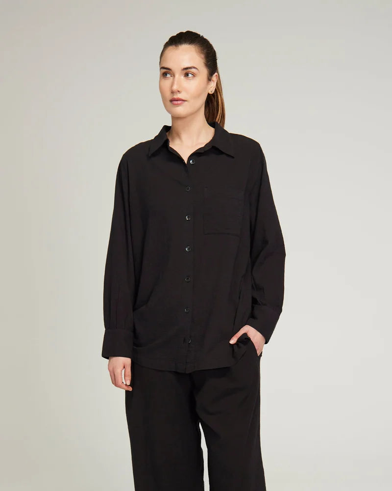Nudea - Midi Shirt Black