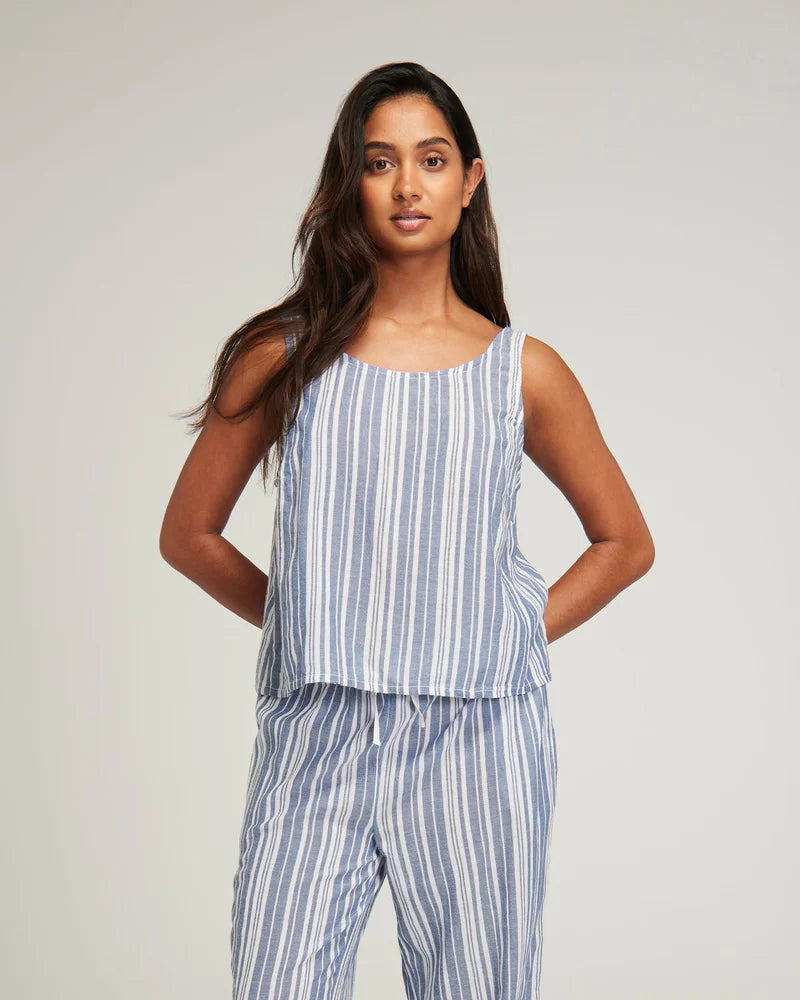 Nudea - Tank French Navy Stripe