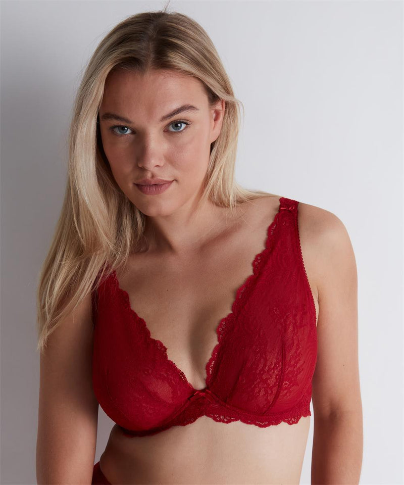 Aubade - Danse Des Sens Triangle Comfort Bra Irresistible Red