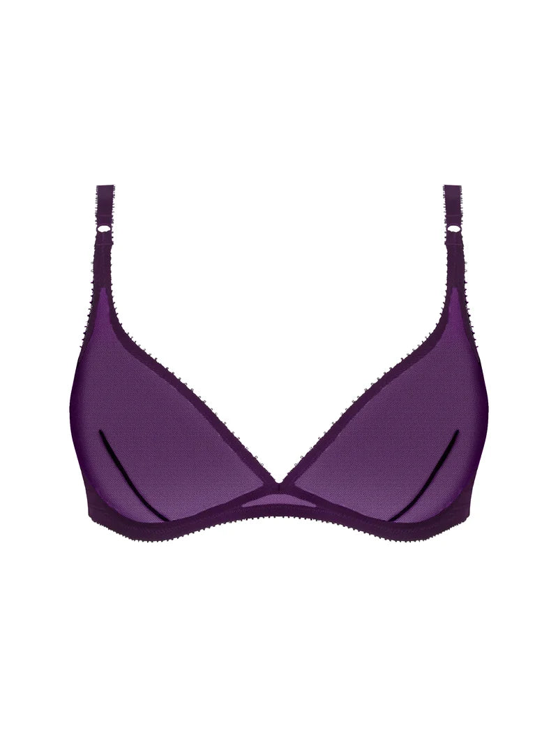 Lise Charmel - Revelation Beaute Wireless Triangle Bra Purple Desir