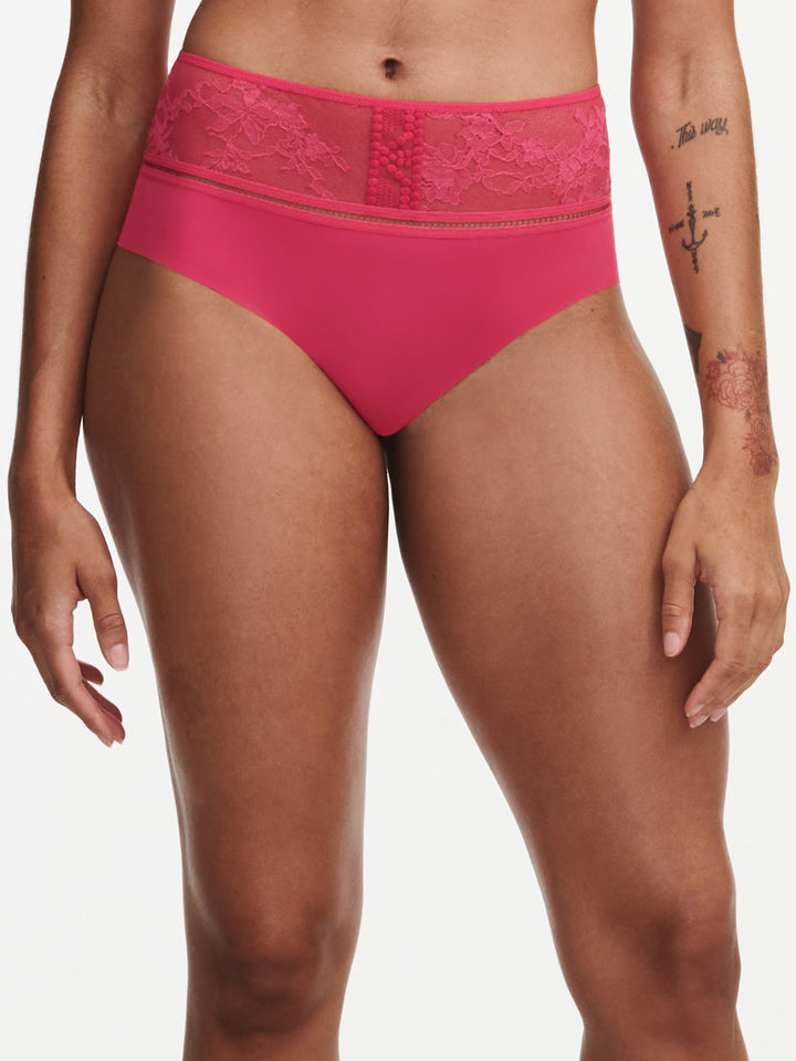 Passionata - Olivia High-Waisted Full Brief Lipstick Pink