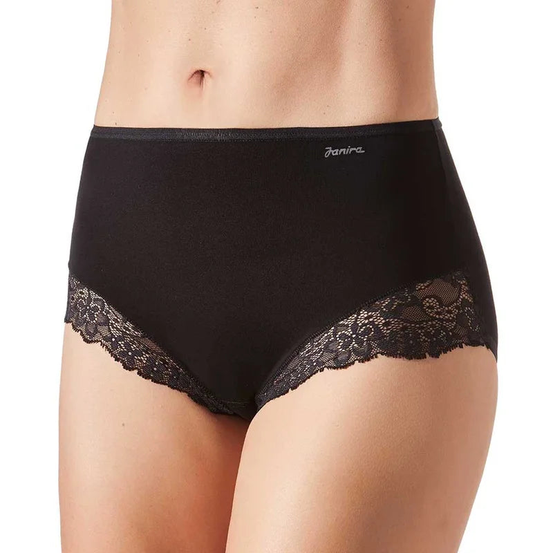 Janira - Esencial Full Brief 2 Pack Black