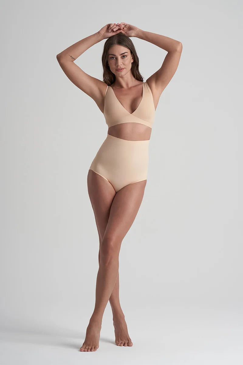 ByeBra - Bum Lifts & Underwear Padded Panties High Waist Beige