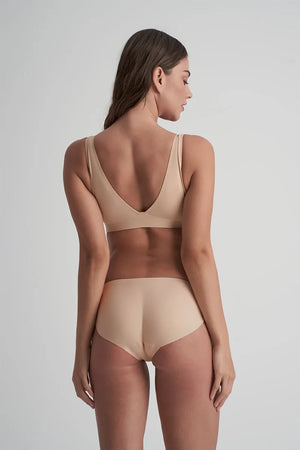 ByeBra - Bum Lifts & Underwear Padded Panties Low Waist Beige