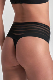 ByeBra - Leak-Proof Underwear Period Boxerstring Lace Low Flow Black