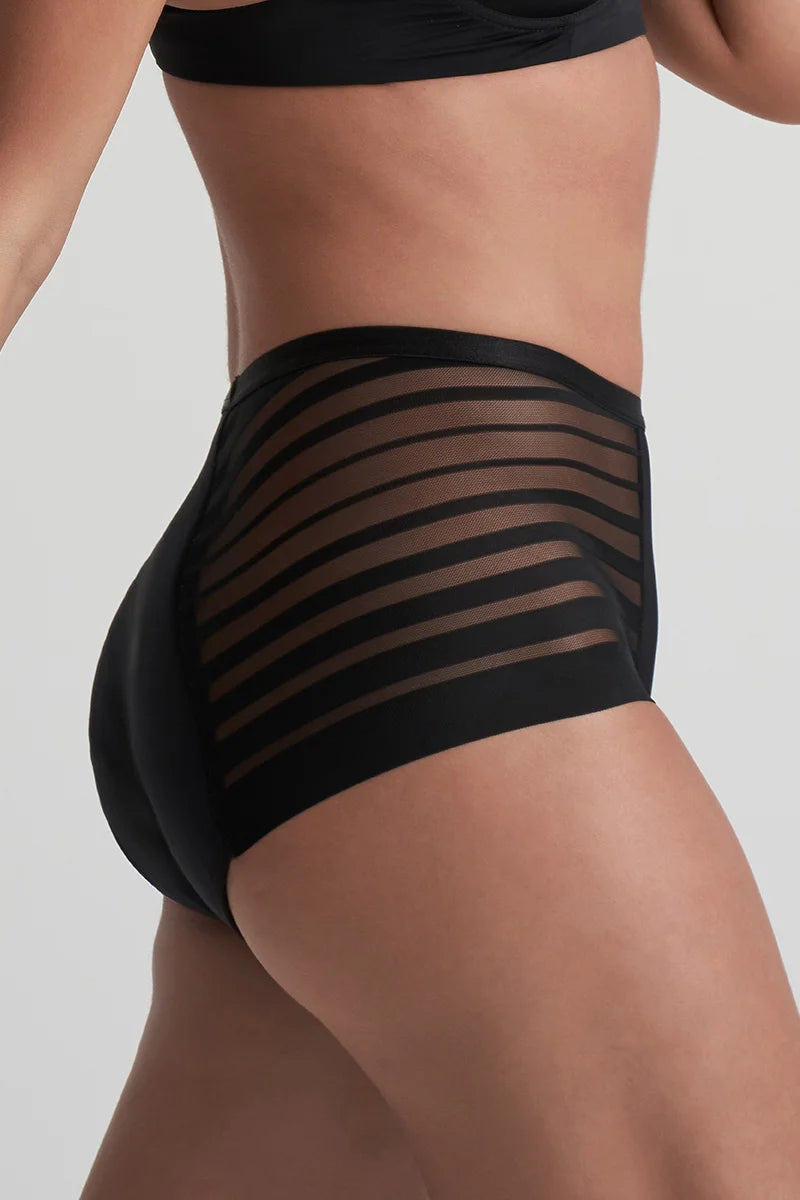 ByeBra - Leak-Proof Underwear Period High Brief Lace High Flow Black