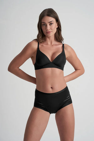 ByeBra - Leak-Proof Underwear Period Hipster Lace Medium Flow Black