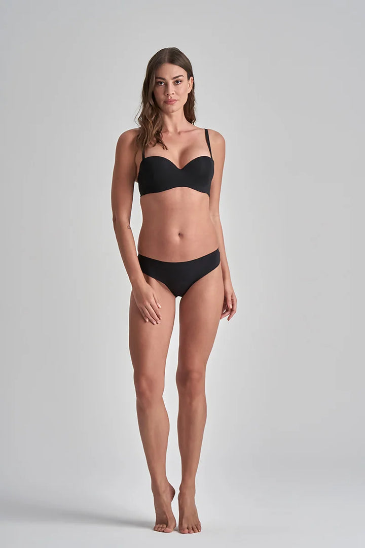 ByeBra - Leak-Proof Underwear Period Thong Laminated Low Flow Black