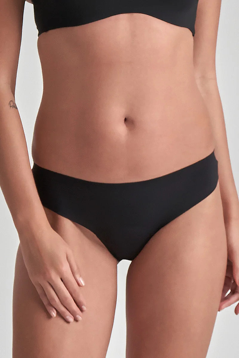 ByeBra - Leak-Proof Underwear Period Thong Laminated Low Flow Black