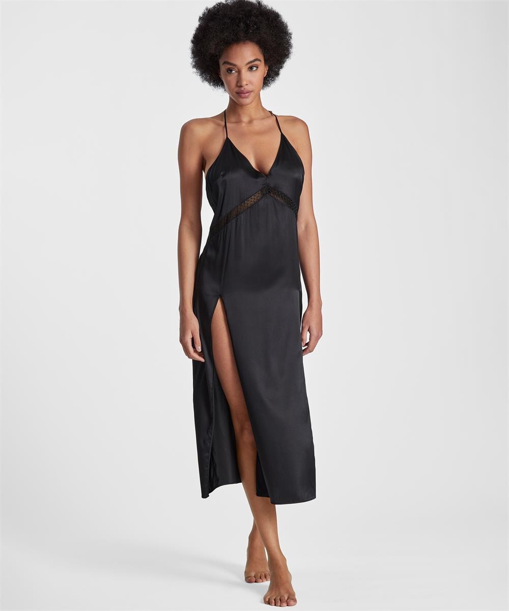 Aubade - Silk Desire Long Nightie Longue Silk Noir