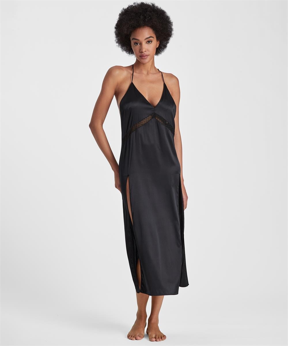Aubade - Silk Desire Long Nightie Longue Silk Noir