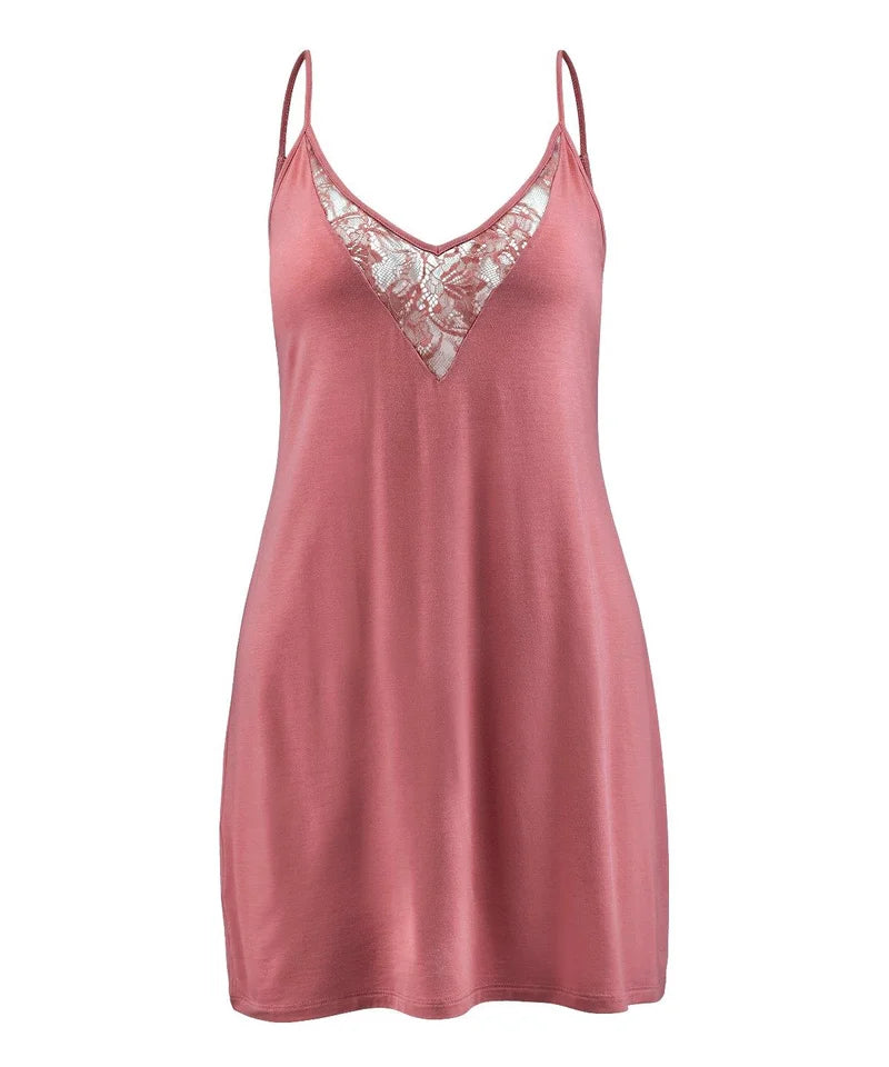 Aubade - Lazy Days Long Nightdress Rosewood