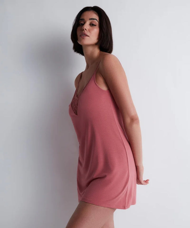 Aubade - Lazy Days Long Nightdress Rosewood