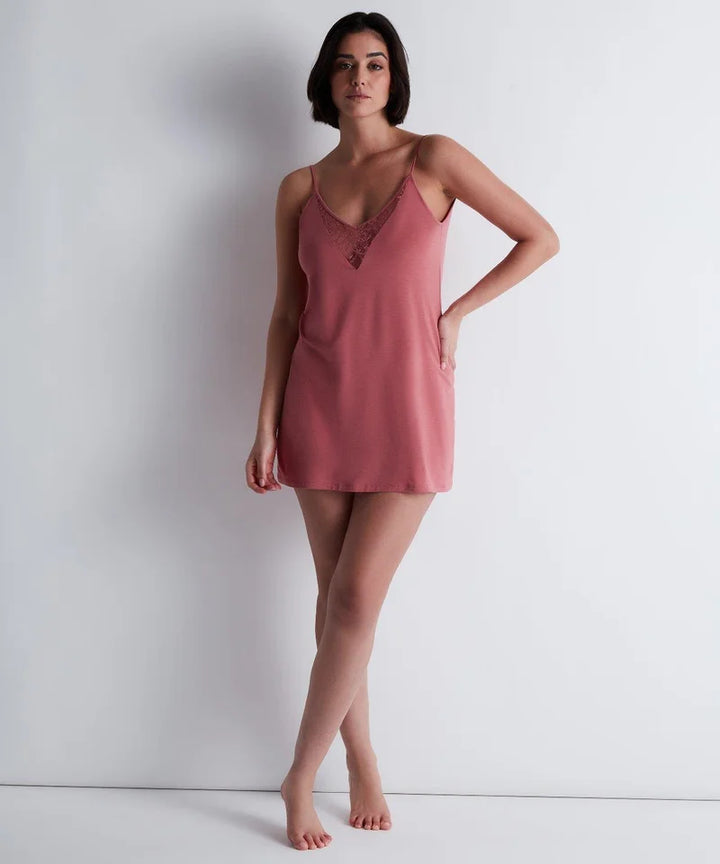 Aubade - Lazy Days Long Nightdress Rosewood