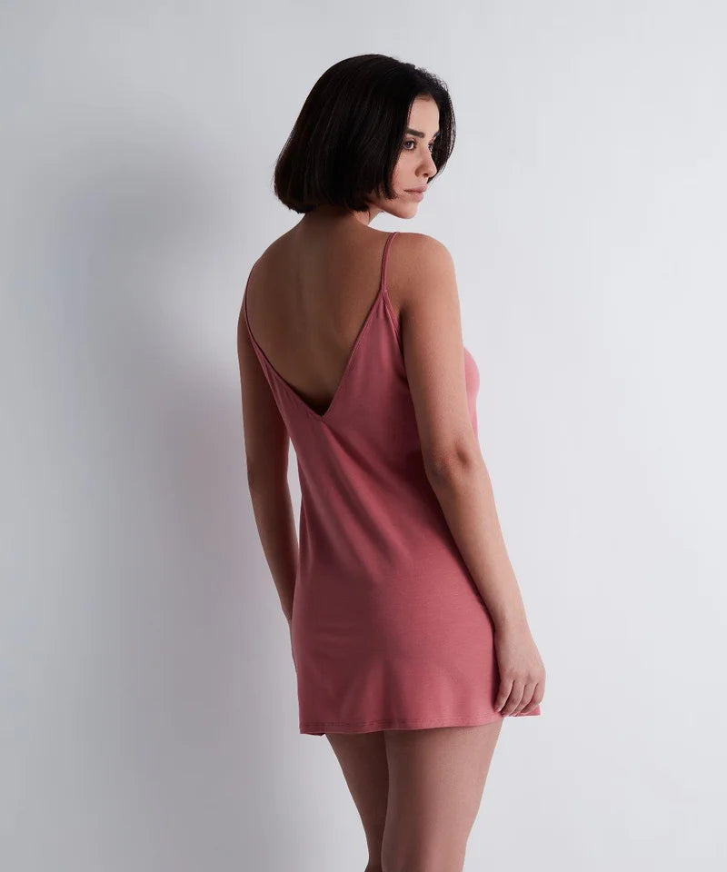 Aubade - Lazy Days Long Nightdress Rosewood