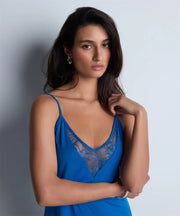 Aubade - Lazy Days Long Nightdress Sky Blue