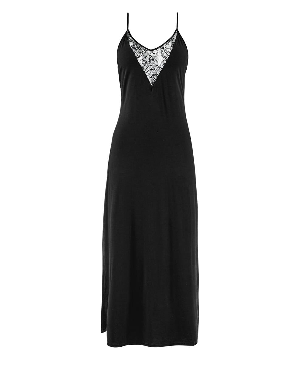 Aubade - Lazy Days Long Nightie Noir