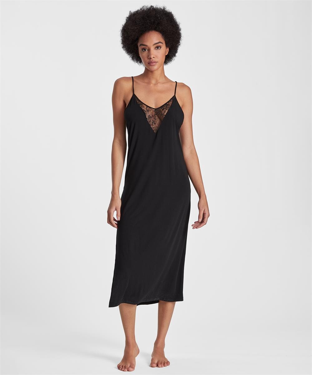 Aubade - Lazy Days Long Nightie Noir