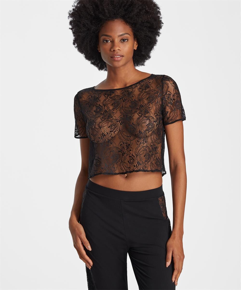 Aubade - Lazy Days Short Sleeve Top Noir