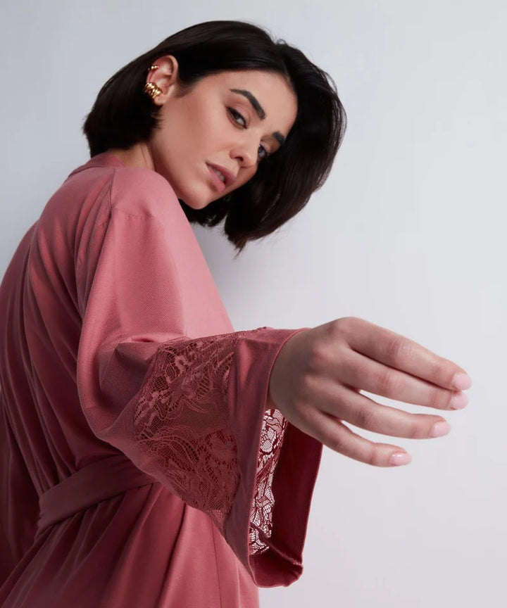 Aubade - Lazy Days Kimono Rosewood