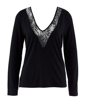Aubade - Lazy Days Long Sleeve Top Noir
