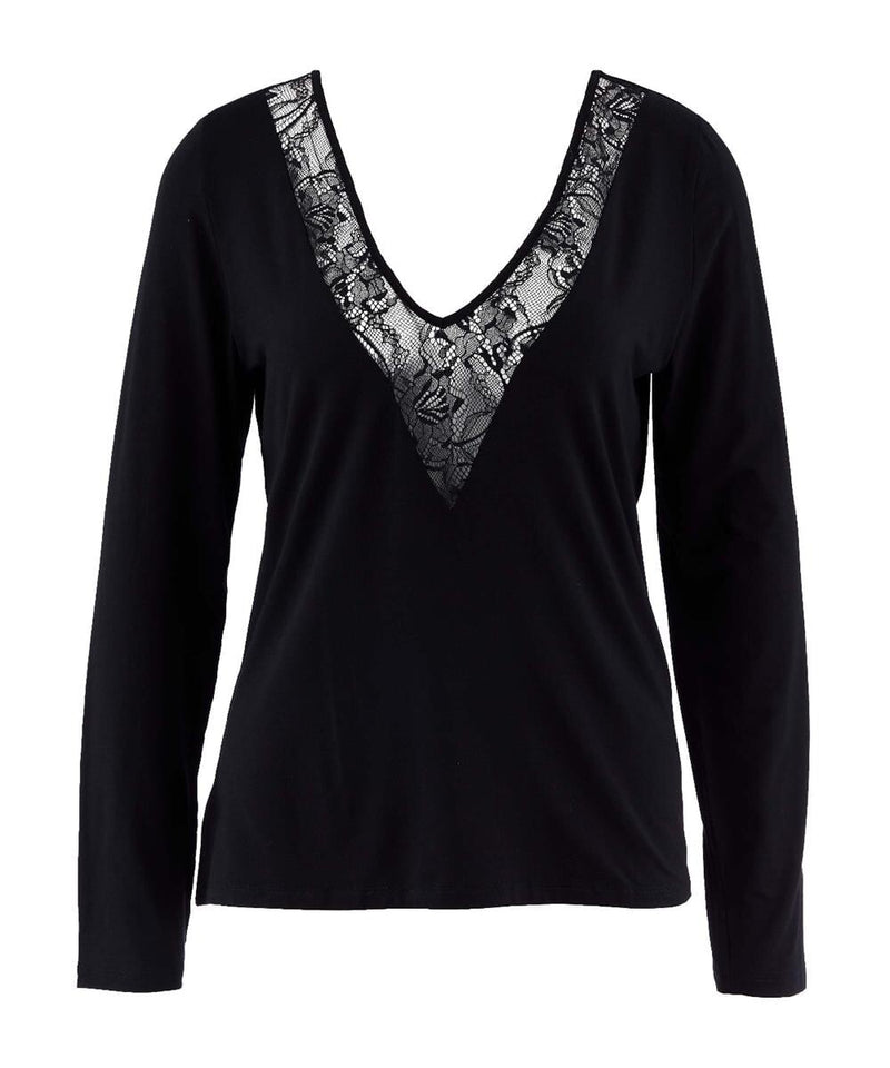 Aubade - Lazy Days Long Sleeve Top Noir