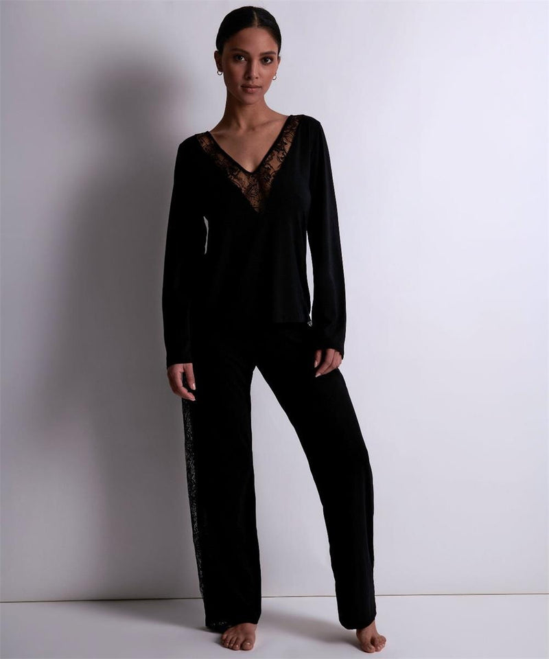 Aubade - Lazy Days Long Sleeve Top Noir