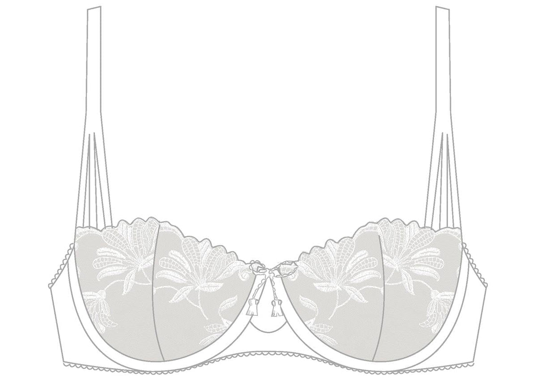 Aubade - Lovessence Halbschalen-BH Blanc Halbschalen-BH Aubade