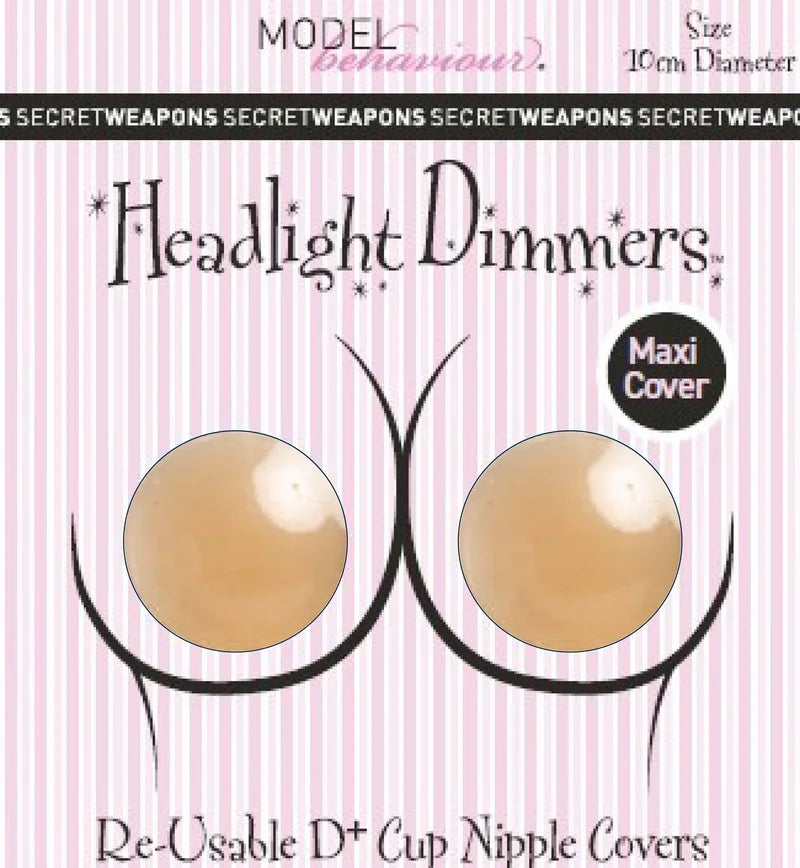 Secret Weapons - Va Va Voom Maxi Headlight Dimmers (Round-10cm) Nude