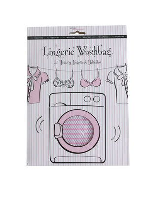 Secret Weapons - Fashion Essentials Lingerie Wash Bag (35cm By 40cm) Pink And White