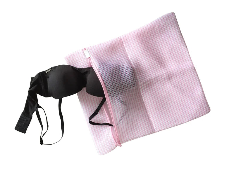 Secret Weapons - Fashion Essentials Lingerie Wash Bag (35cm By 40cm) Pink And White