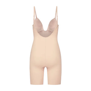 ByeBra - Sculpting Shapewear (Strong Support) Sculpting Bodysuit Deep V Beige