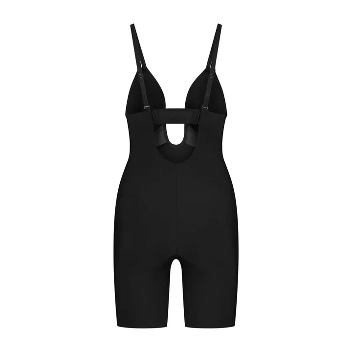 ByeBra - Sculpting Shapewear (Strong Support) Sculpting Bodysuit Deep V Black