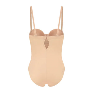 ByeBra - Sculpting Shapewear (Strong Support) Sculpting Bodysuit Padded Wire Beige