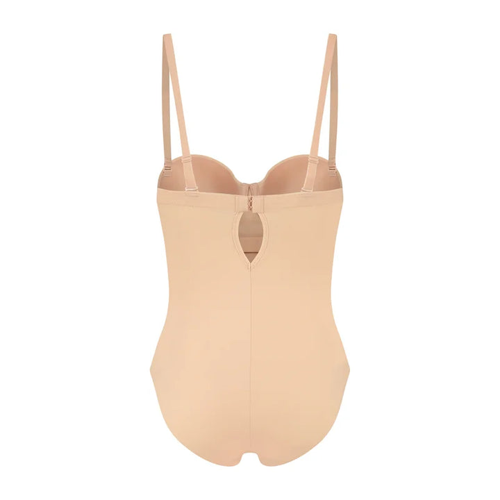 ByeBra - Sculpting Shapewear (Strong Support) Sculpting Bodysuit Padded Wire Beige