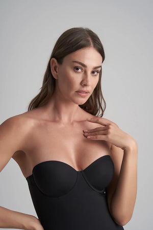 ByeBra - Sculpting Shapewear (Strong Support) Sculpting Bodysuit Padded Wire Black