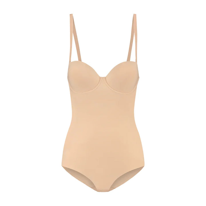 ByeBra - Sculpting Shapewear (Strong Support) Sculpting Bodysuit Padded Wire Beige