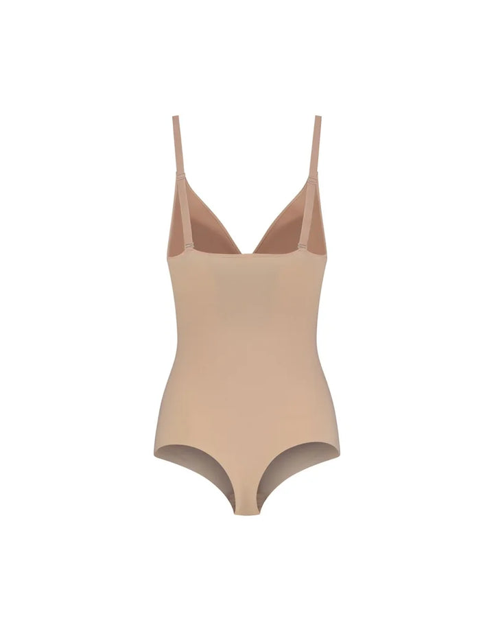 ByeBra - Sculpting Shapewear (Strong Support) Sculpting Bodysuit Padded Wire Free Beige
